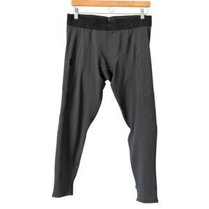 Under Armour Men's ColdGear Leggings XL Olive Green Moisture Wicking Ankle Slit